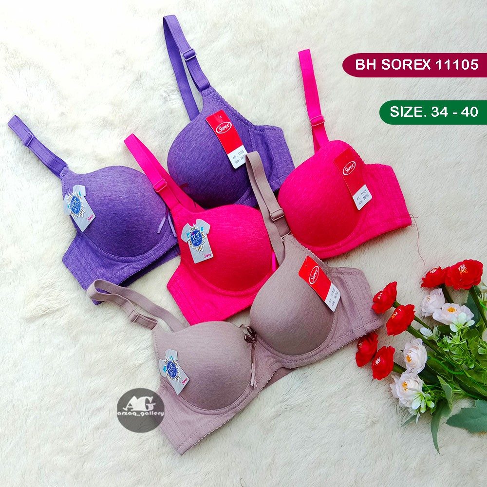 Bra Sorex 11105 Melange | Bra busa kawat kancing 3