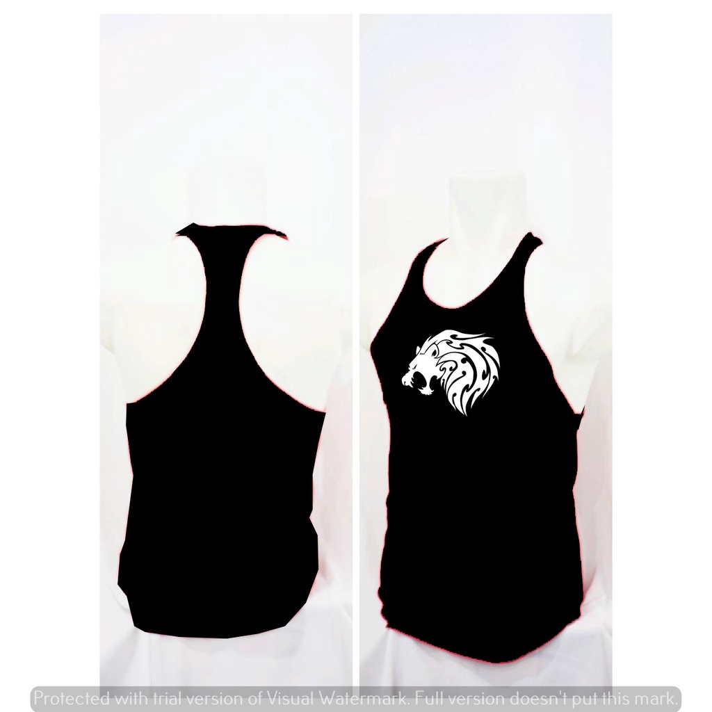 Singlet gym Pria Tali kecil Leon