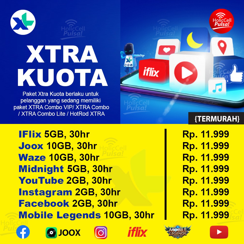[TERMURAH] INJECT XL XTRA KUOTA - BACA DESKRIPSI