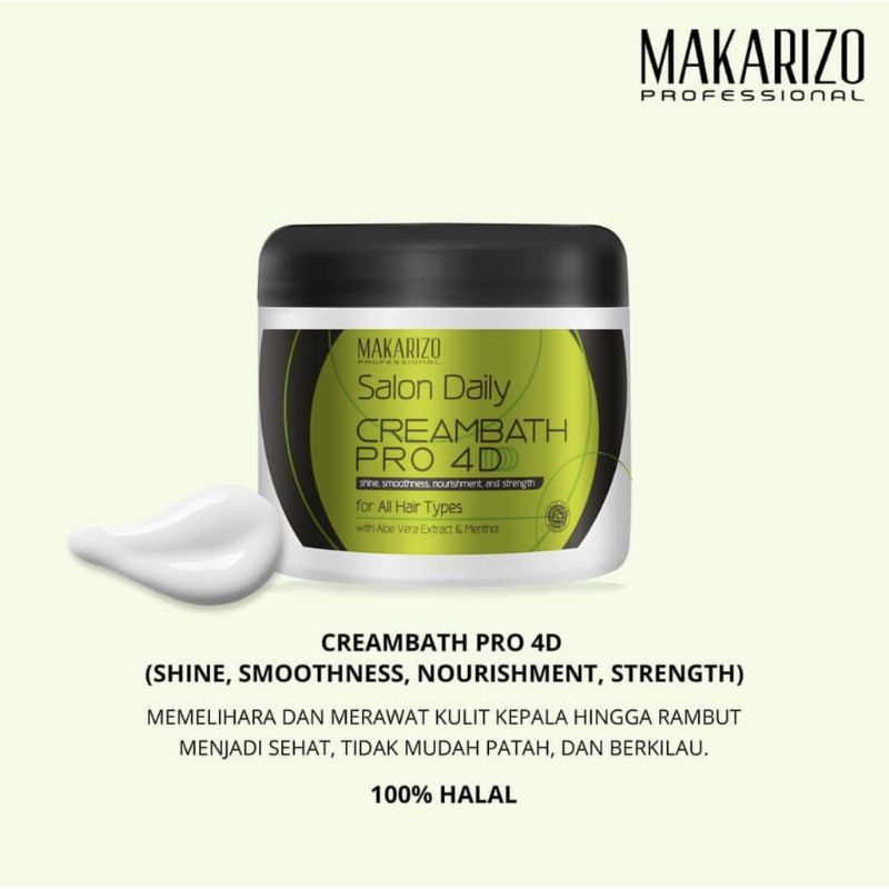 [500gr] Makarizo Salon Daily Creambath Pro 4D