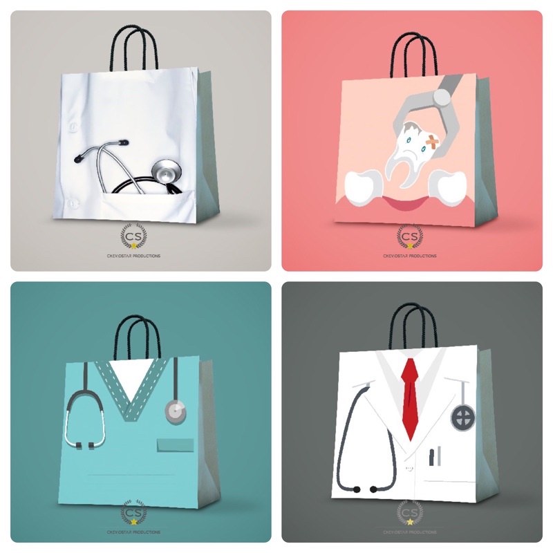 

paperbag dokter goodie bag kedokteran hampers hadiah