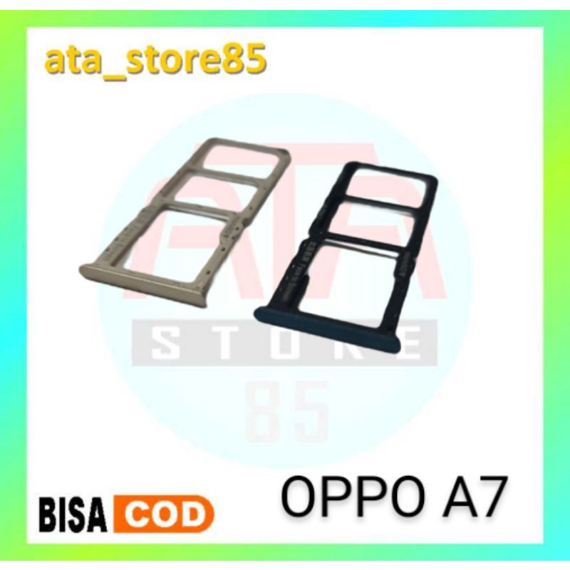 Simtray SimLock Slot Sim SimCard Tempat Kartu Oppo A7 Original