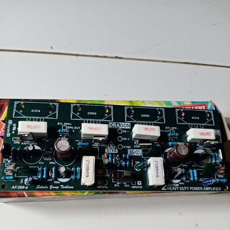 Kit Driver amplifier St 400w Alfa AHG