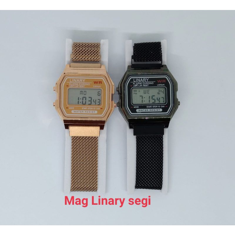JAM TANGAN WANITA TALI MAGNET DIGITAL