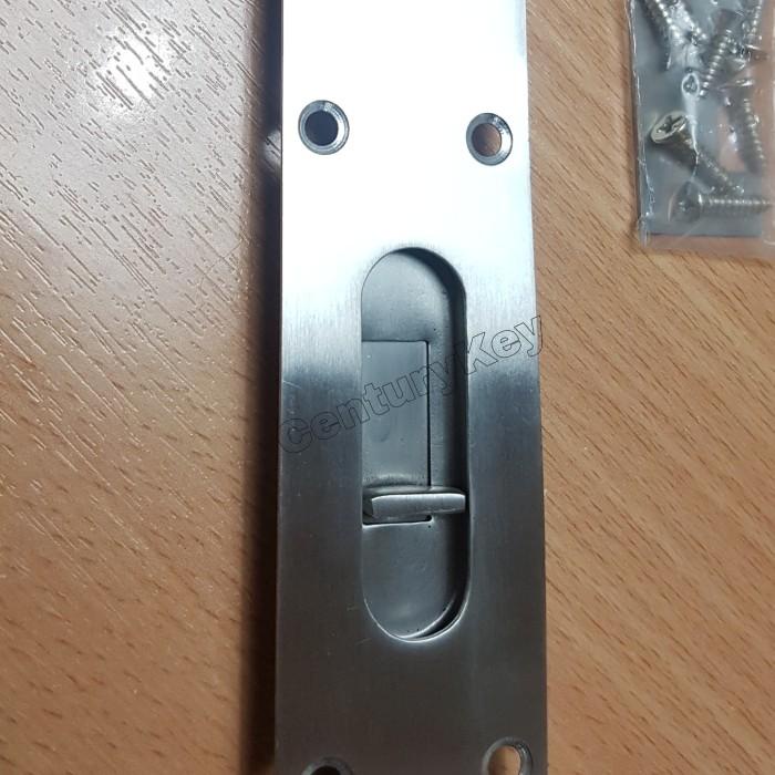 Flush Bolt Plate 8 Inch Grendel Slot Tanam Pintu Lipat