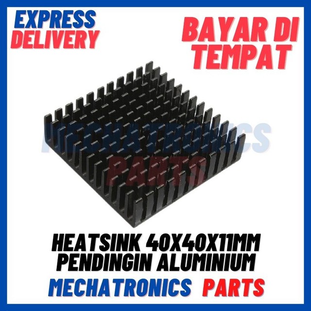 [DEV-9388]  HEATSINK 40X40X11MM PENDINGIN ALUMINIUM