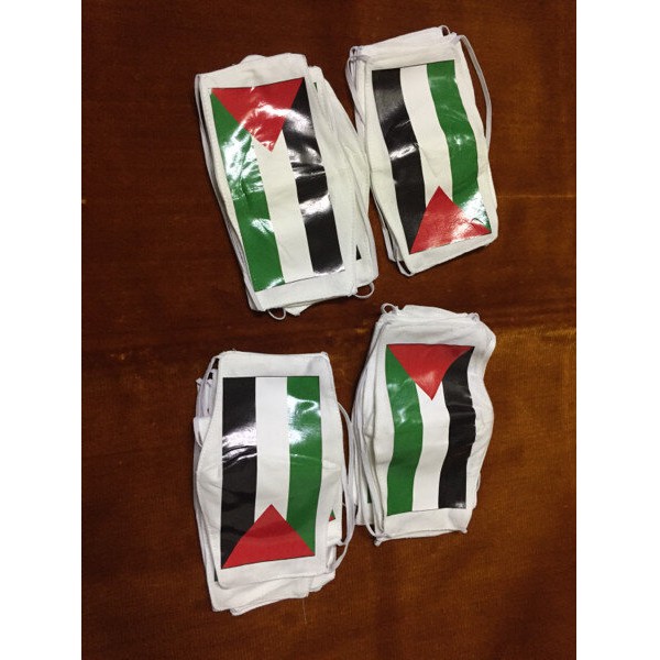 Masker Muslimah Palestine Putih