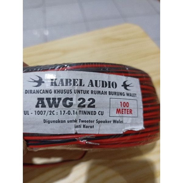 Kabel AWG 22 Tembaga Putih