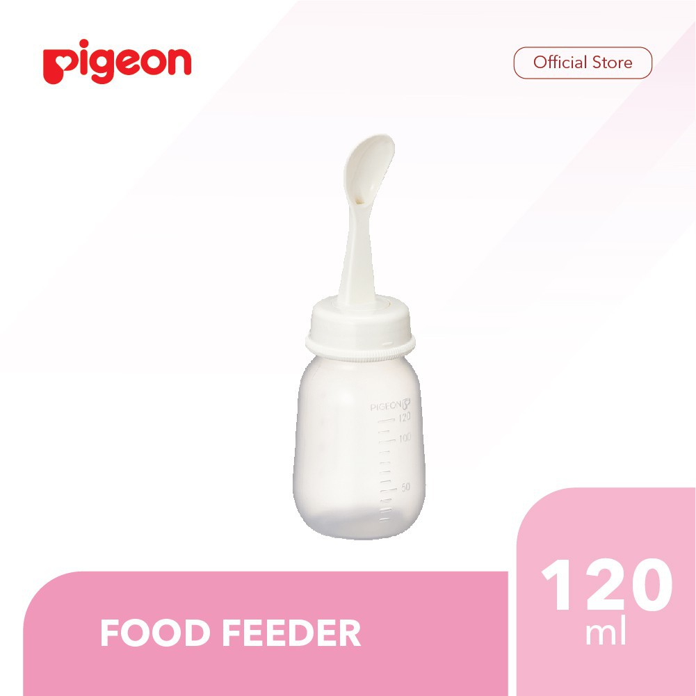 PIGEON - WEANING BOTTLE WITH SPOON 120 ML / BOTOL SENDOK /FOOD FEEDER