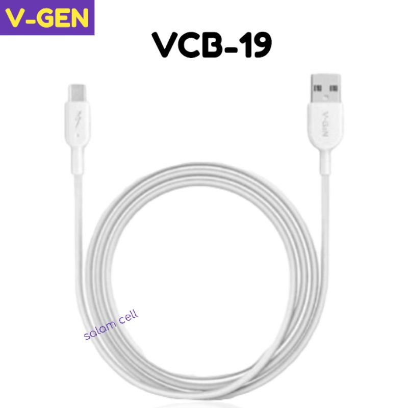 Kabel Data iPHONE Fast Charging 2.4A V-GEN VCB-19 Cable Lightning Original Vgen Garansi Resmi