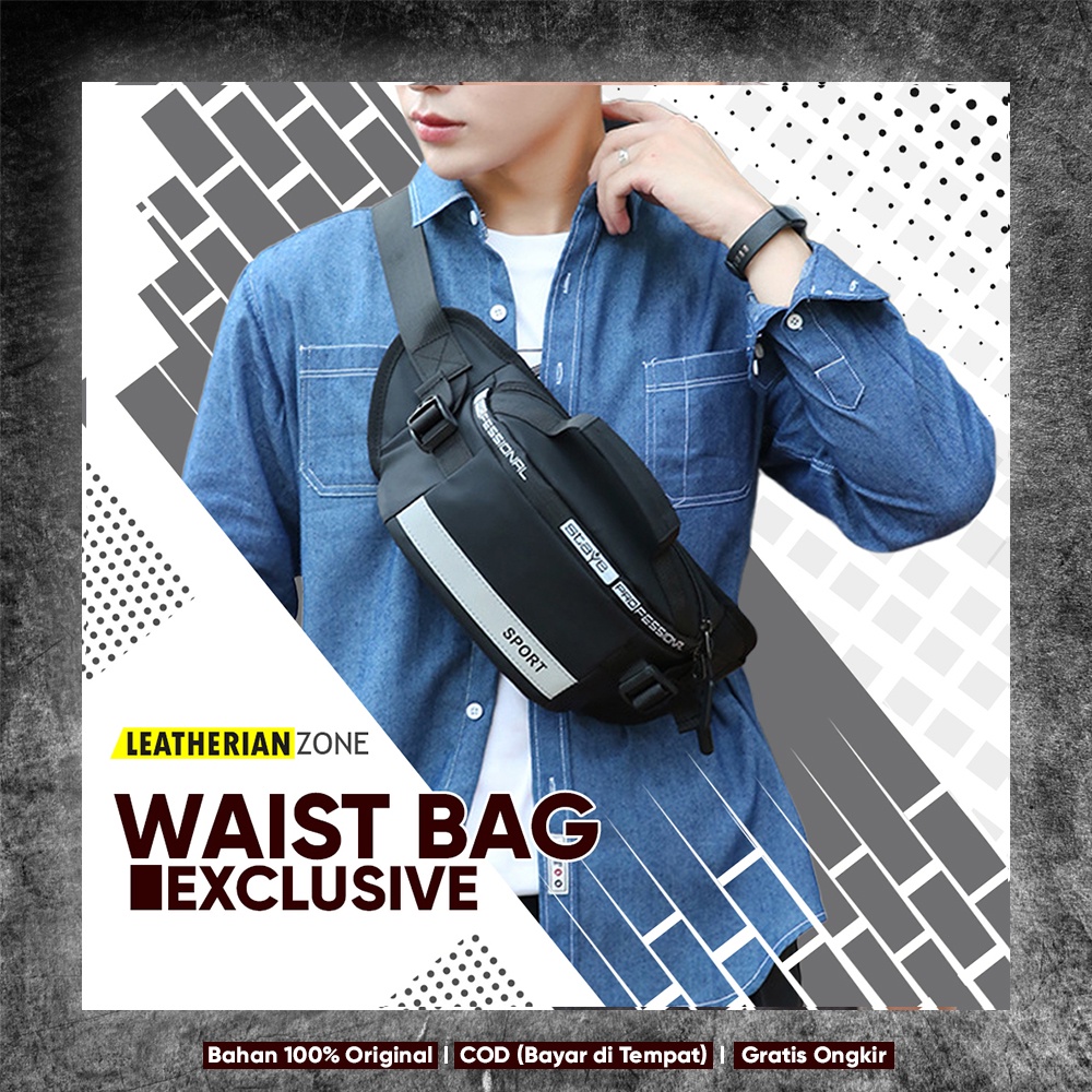 tas pria waistbag waitsbag weistbag waisbag westbag wesbag wesbeg waitbag pria tas selempang salempa