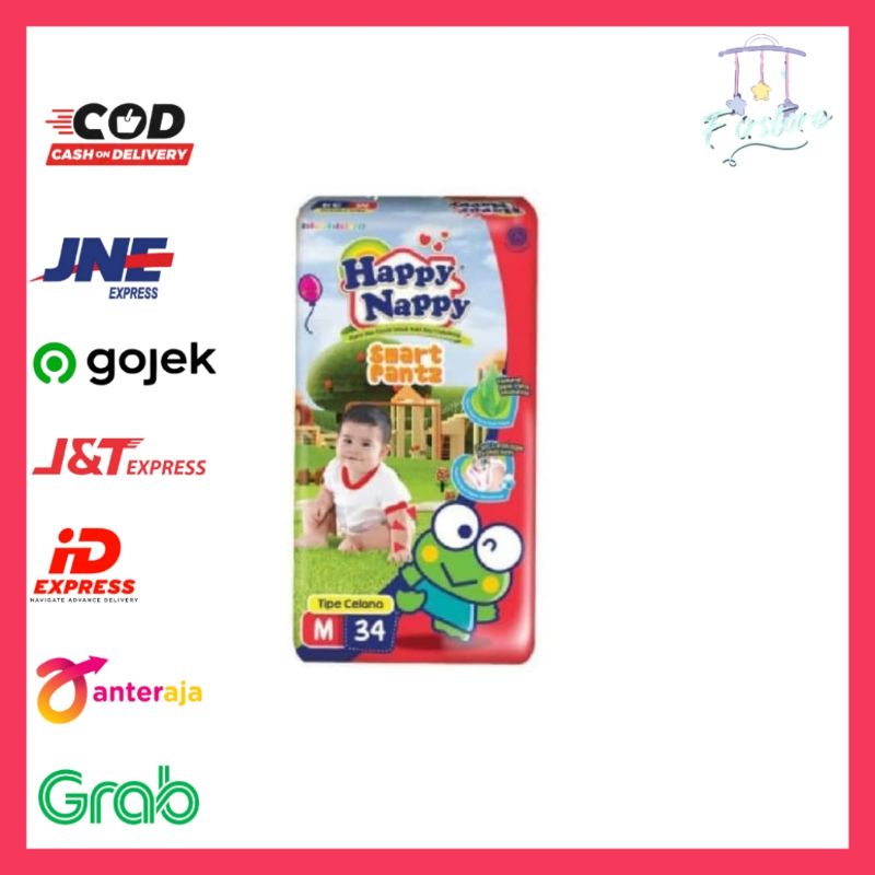 PEMPES HAPPY NAPPY PANTS CELANA/POPOK BAYI HAPPY NAPY PANTS