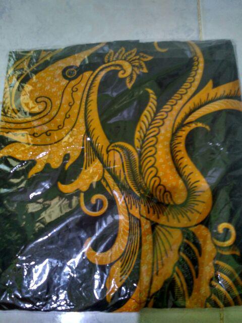 Bswart Batik Hrb026 Kenongo Hem Pendek Padi Pekalongan M L Xl Batik Pria Murah Modern Grosir Batik