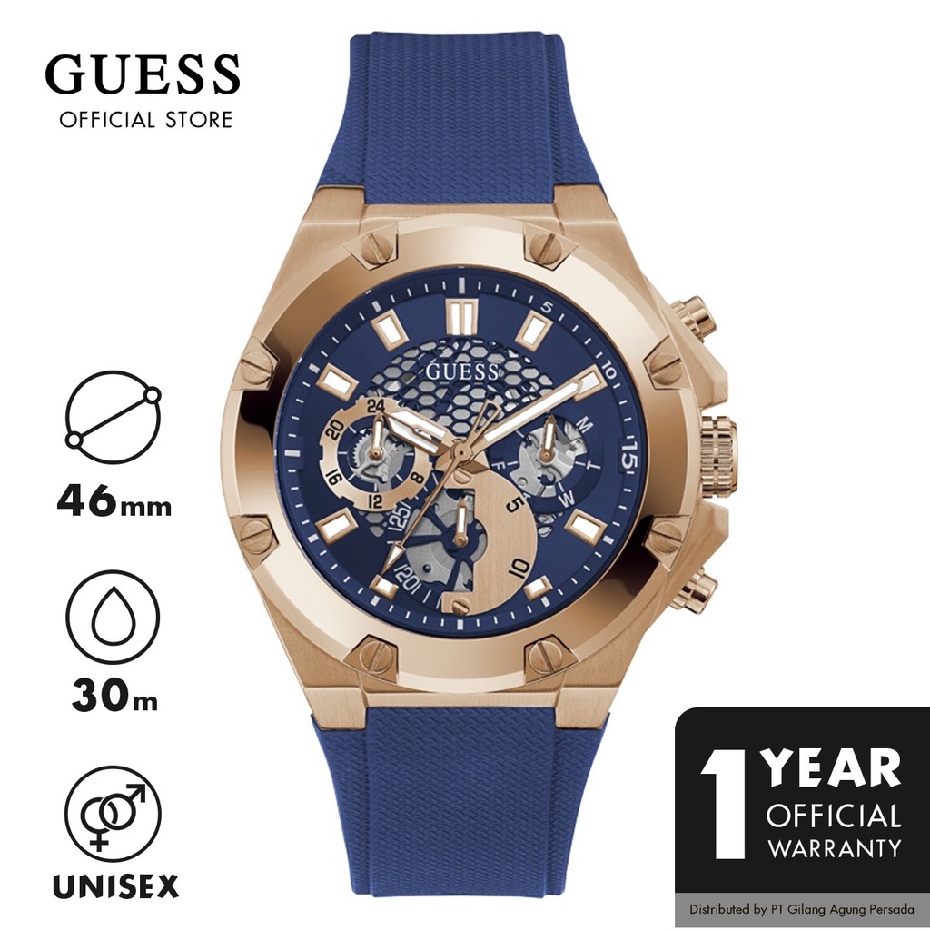 Guess Gents Watch Blue THIRD GEAR - GW0334G3