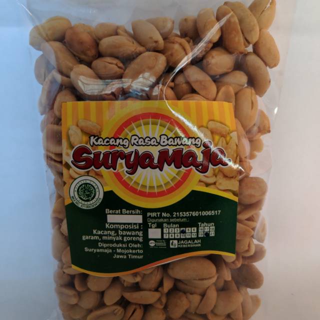 

Kacang goreng original rasa bawang 250 gr SURYAMAJA