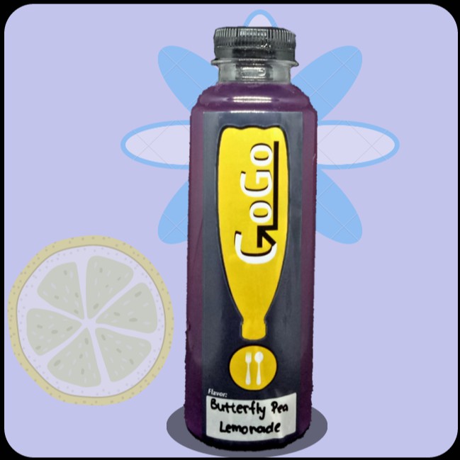 

GoGo Butterfly Pea Lemonade - 250 ml Non-kopi (botol) Non-Coffee, Teh