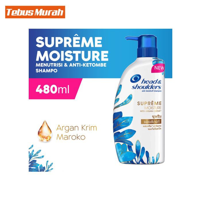 Shampo Head and Shoulder Supreme Moisture - Anti Ketombe 480 ml