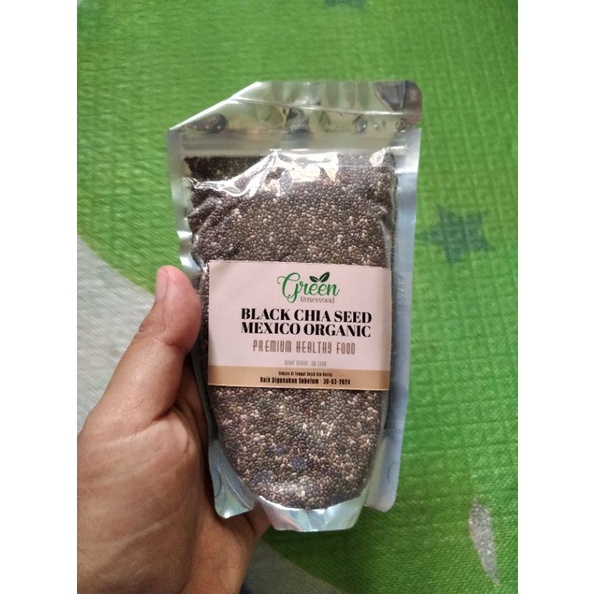 

Organik Black Chia Seed Premium 100 gram