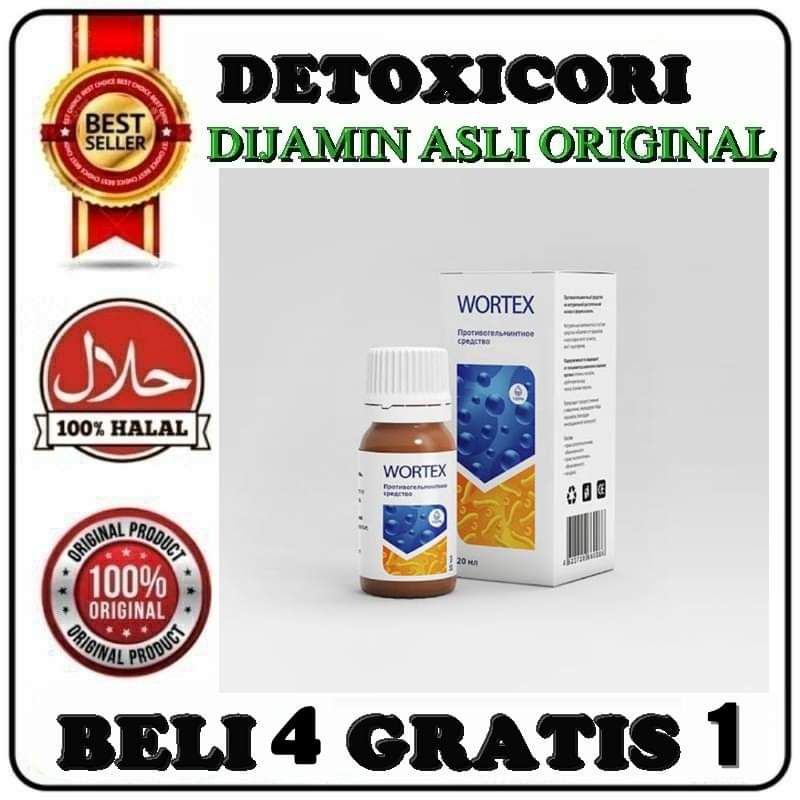 ( Termanjur ) WORTEX Obat Wortex Asli Original 100% Atasi Parasit Dalam Tubuh Secara Alami