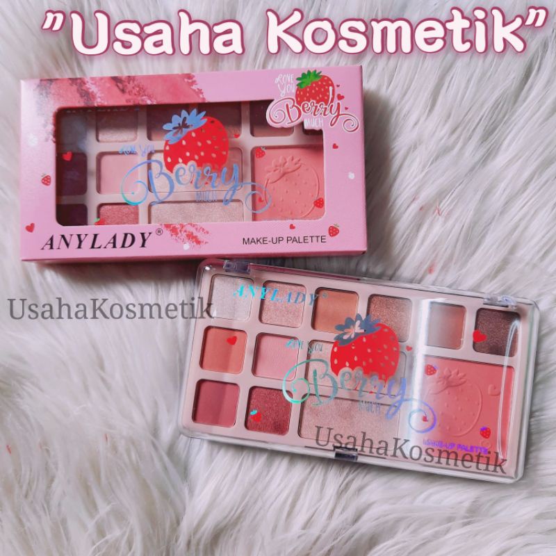 ECER!! EYESHADOW+BLUSHER+HIGHLITHER ANYLADY LOVE YOU BERRY MUCH NO. 797