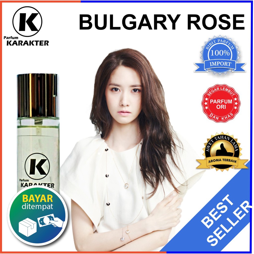 Bisa Cod | Parfum Cewek Bulgary Rose  Bibit Parfum Import Wangi &amp; Tahan Lama  Kemasan 30ml