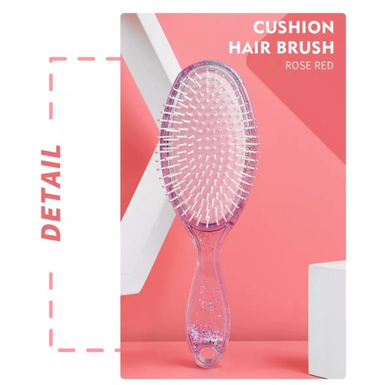 MINISO SISIR CUSHION HAIR BRUSH COMB, BULAT, SISIR RAMBUT BLOW DETANGLING LEMBUT BULAT AIRBAG COMB ANTI RONTOK