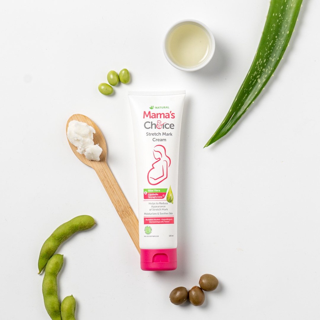 Mama's Choice Stretch Mark Cream Menghilangkan Bekas Peregangan Kulit Mamas