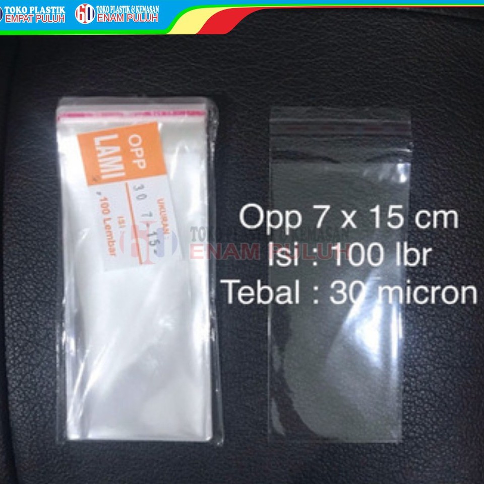

Plastik opp lem tebal 03 7x15 7 x 15 seal 100 lembar pcs kaca 30 micron undangan bening murah