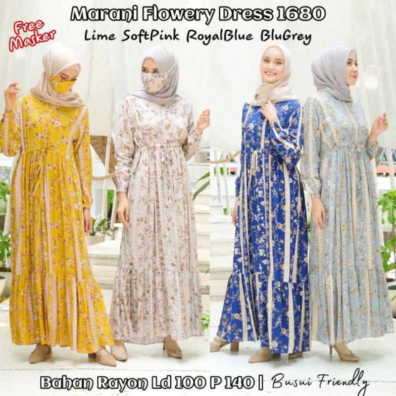 MARANI FLOWERY DRESS FREE MASKER