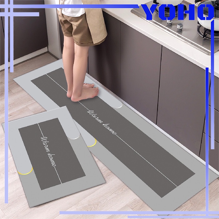 2 in 1 Anti Slip Keset Alas Lantai Rumah Dapur Kitchen Floor Mat