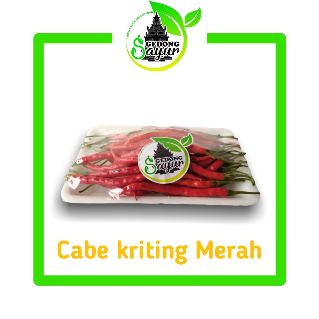 

cabe keriting merah 500gram gedong sayur
