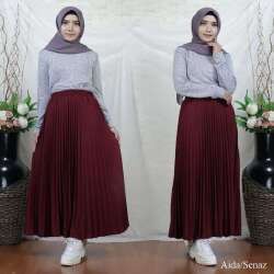 Rok plisket murah warna komplit