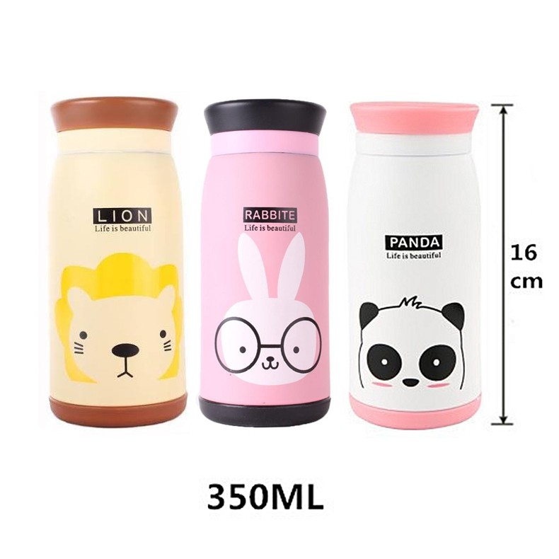Termos Air Panas dan Dingin 350 ml Karakter Gelas Cangkir