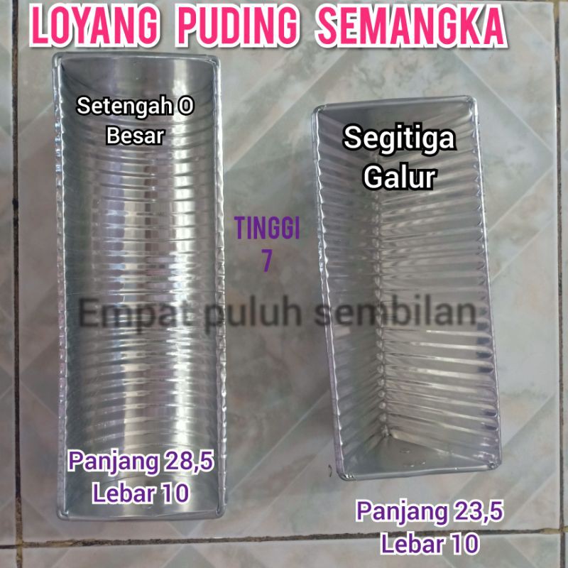 loyang puding semangka / loyang setengah lingkaran / puding galur / cetakan kue galur