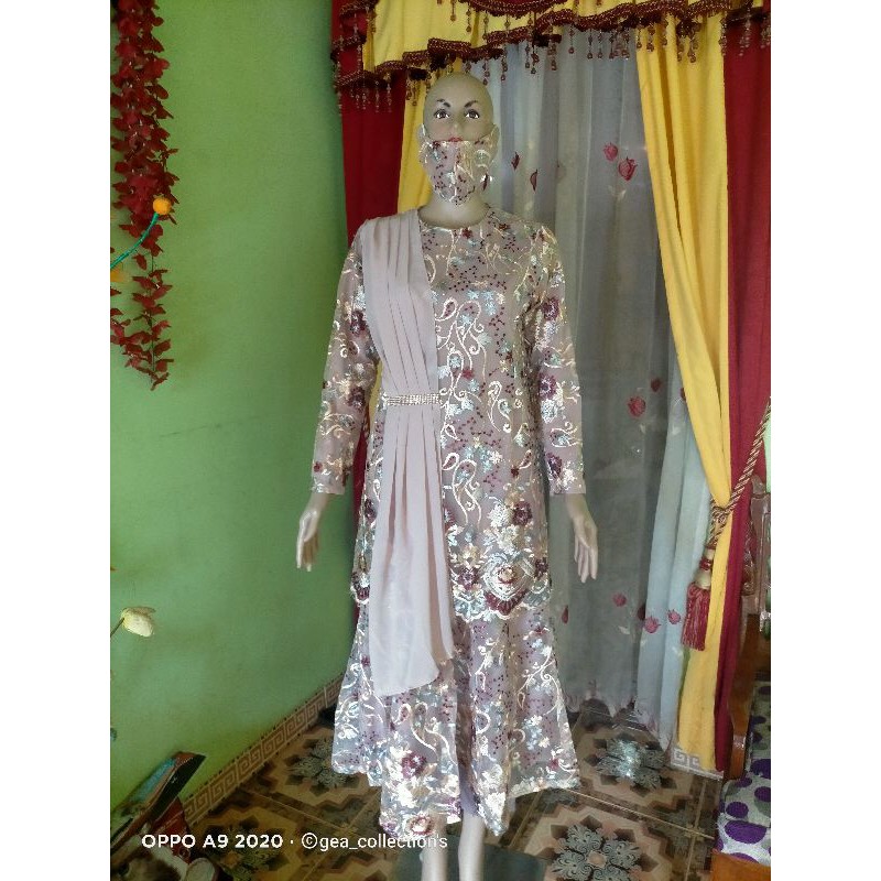 ready,,gamis pesta brukat terbaru siap kirim!