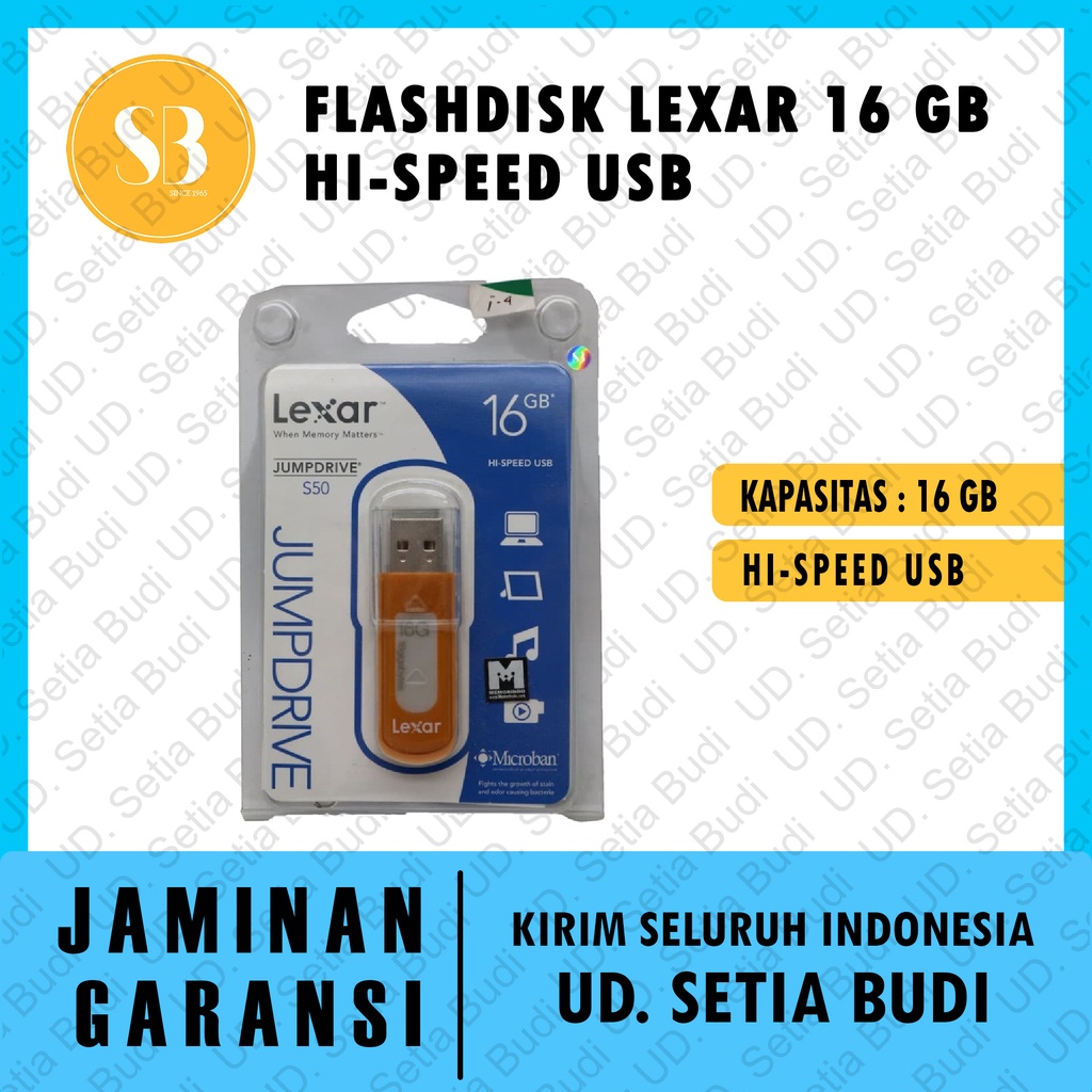 Flashdisk Lexar 16 GB Hi-Speed USB asli