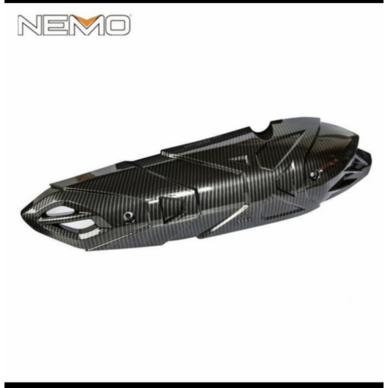 TUTUP COVER KNALPOT NMAX 2020 CARBON NEMO