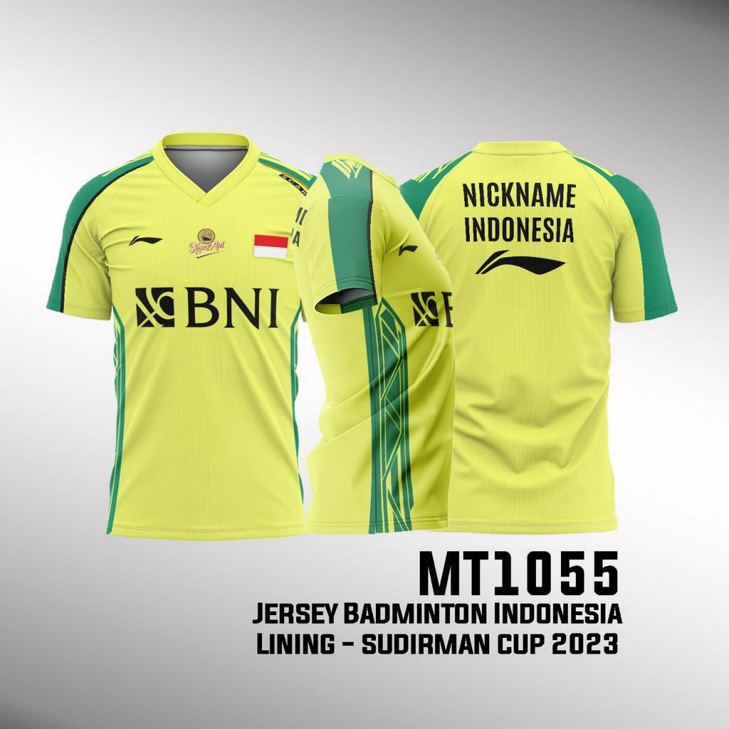 Kaos Jersey Badminton Indonesia Lining Sudirman Cup 2023 MT1055