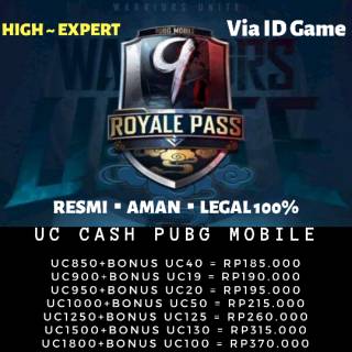 High-Expert Top Up UC Cash PUBGMobile | pubg mobile | uc ... - 