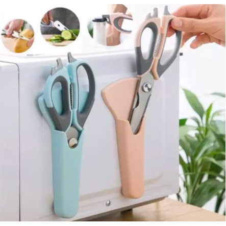 Gunting Dapur Magnetic Multifungsi 9 in 1 Kitchen Scissors Serbaguna