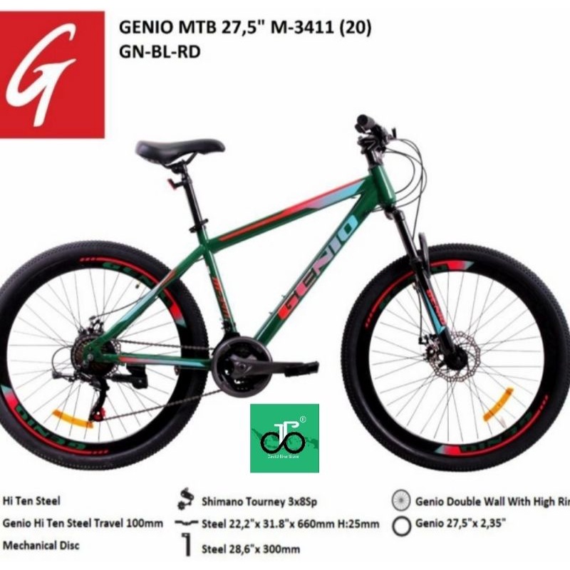 Sepeda MTB 27.5" Genio M3411 27.5" TERBARU M-3411