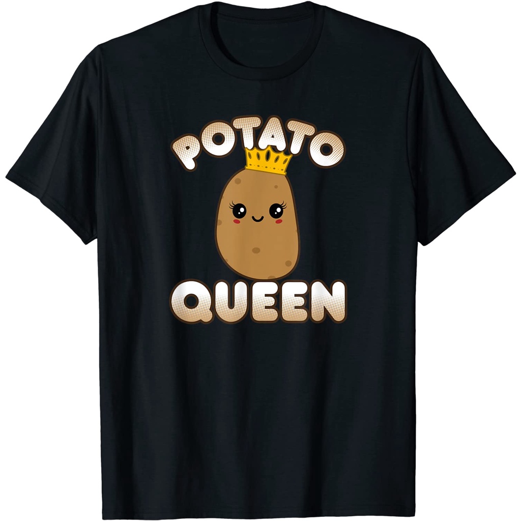 BAJU ANAK Funny Potato Cute Kawaii Style Smiling Potato Queen T-Shirt