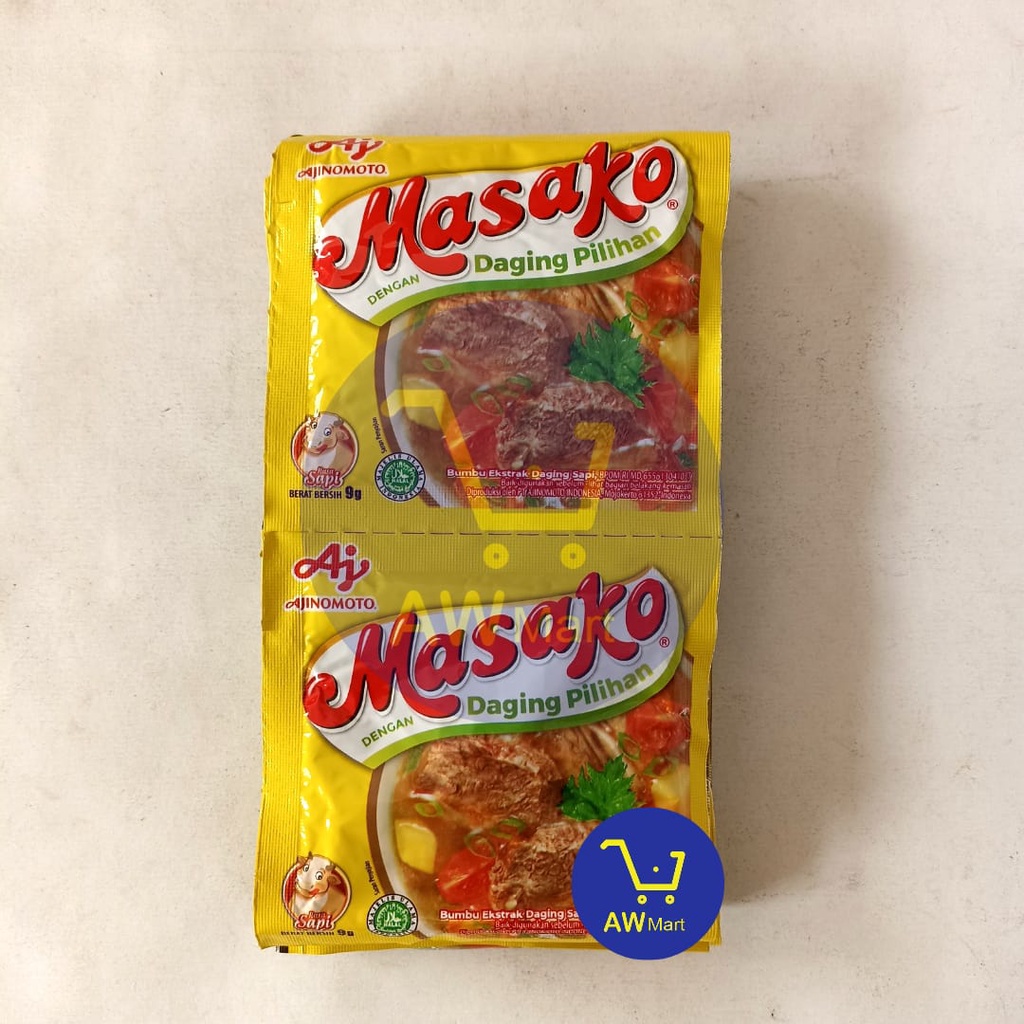 MASAKO RENCENG (12 SACHET X 9 GRAM) - AYAM &amp; SAPI, KALDU GURIH