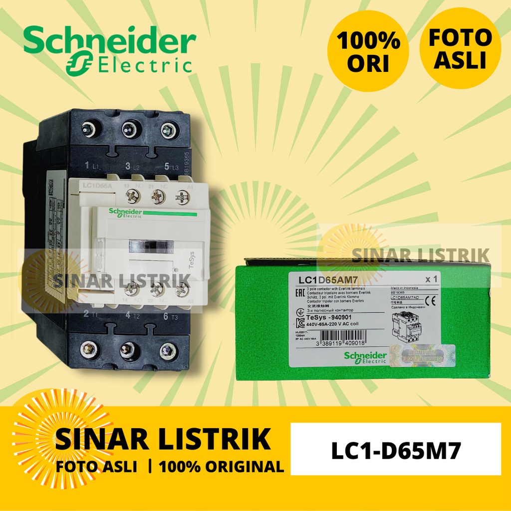 SCHNEIDER LC1D65M7 LC1-D65M7 LC1 D65 M7 220VAC