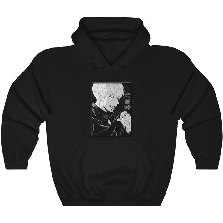 Hoodie Toge Inumaki Jujutsu Kaisen Kanji Anime Manga Cotton Fleece Premium Quality