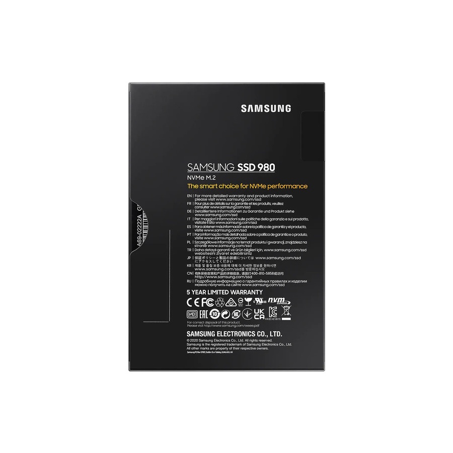 SAMSUNG SSD 980 1TB M.2 NVMe PCIe 3.0 V-NAND M2 1 TB