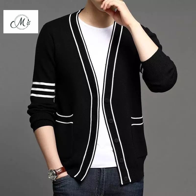 Sweater rajut pria cardigan