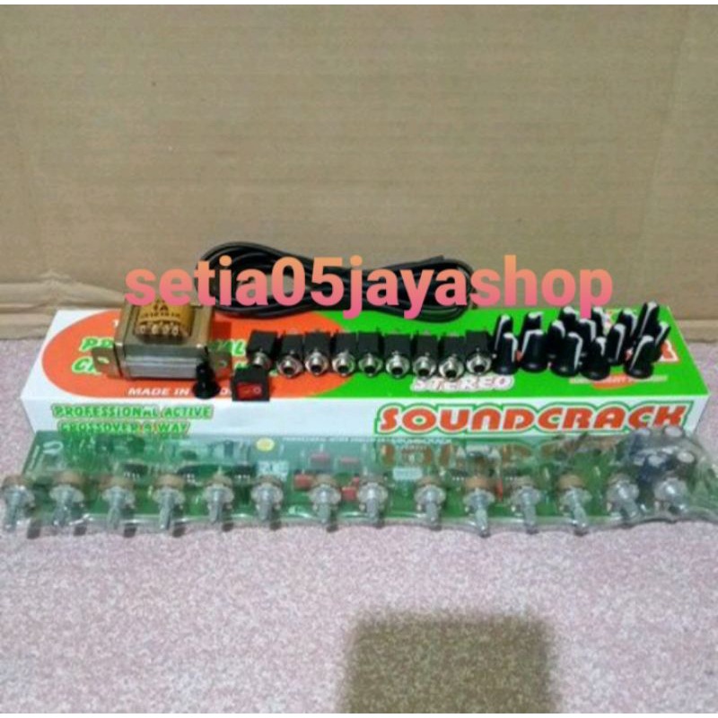 kit crossover aktif 4 way souncrak paket lengkap asesorist plus  trafo 1A ct 18