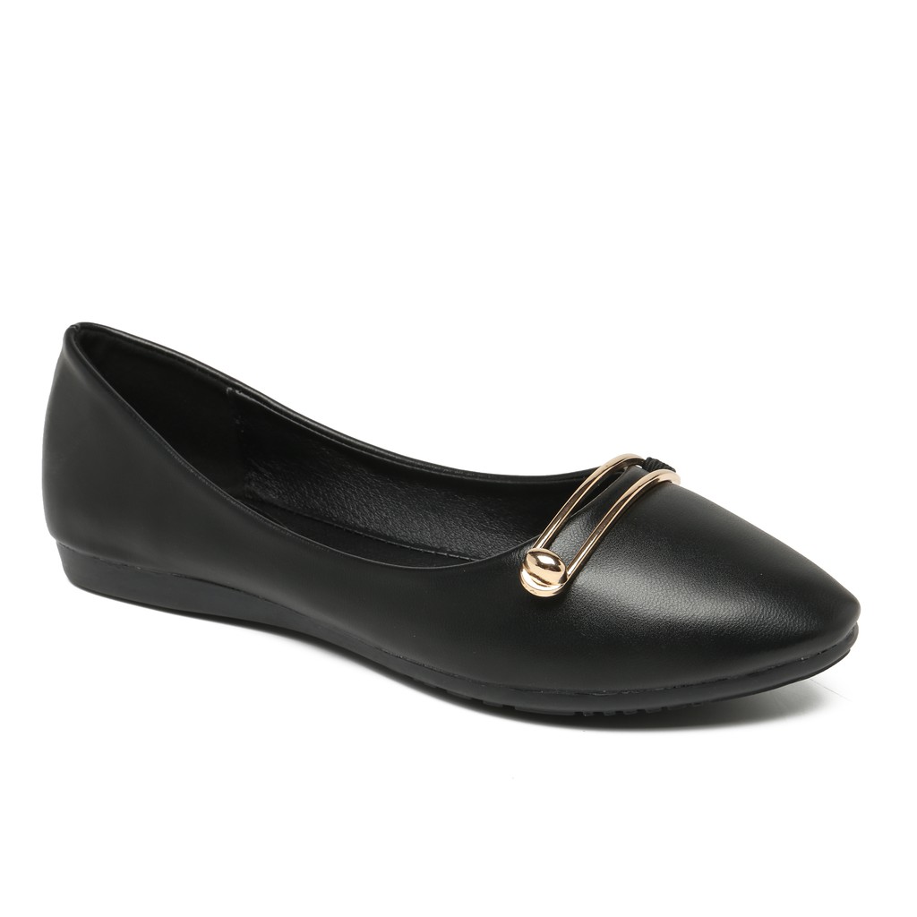 PVN Sepatu Flats Wanita Hitam Balet Teplek Shoes 355 Shopee Indonesia