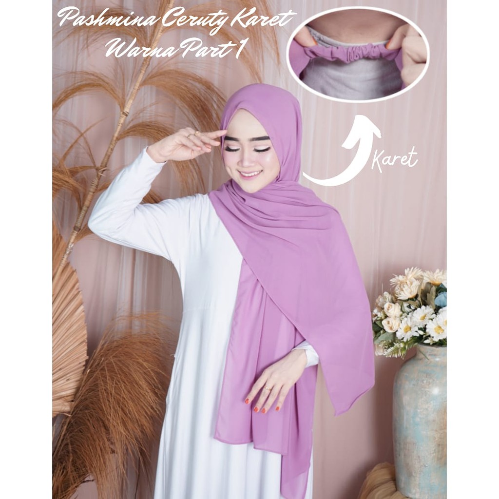 [180×75CM] PASHMINA KARET CERUTY BABYDOLL PREMIUM PART 1